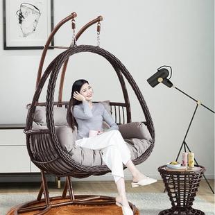 吊篮藤椅懒人椅摇椅阳台秋千摇篮椅庭院双人吊椅室内吊床家用吊兰