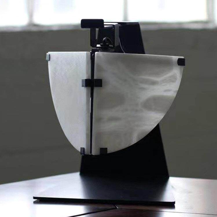 轻奢云石台灯高级感新中式设计师样板房客厅卧室床头柜艺术装饰灯