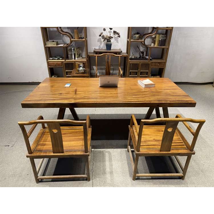 实木大板整块原木茶桌茶台胡桃木办公桌餐桌书桌画案