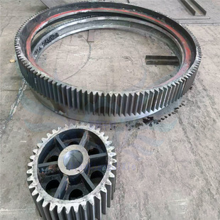配做大中小型号三筒沙子烘干机械配件 合金耐磨齿轮光圈铸钢轮带