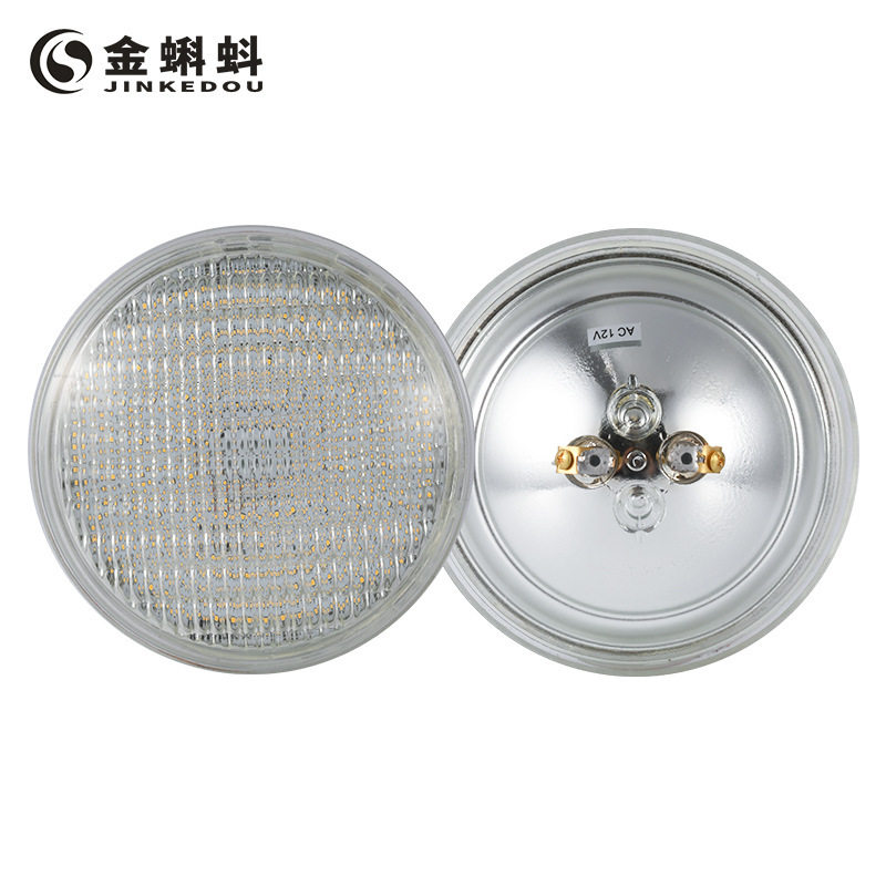 LED泳池灯PAR56灯泡壳玻璃rgb游泳池灯水下灯光源可调光防水