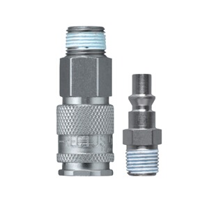 单封闭 5.5mm通径 铜 快换接头 22KA系列 铜镀镍 Rectus利达时