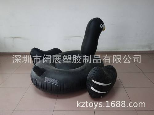 工厂直销 网红款黑天鹅充气浮排金天鹅浮床 成人水上充气玩具泳圈