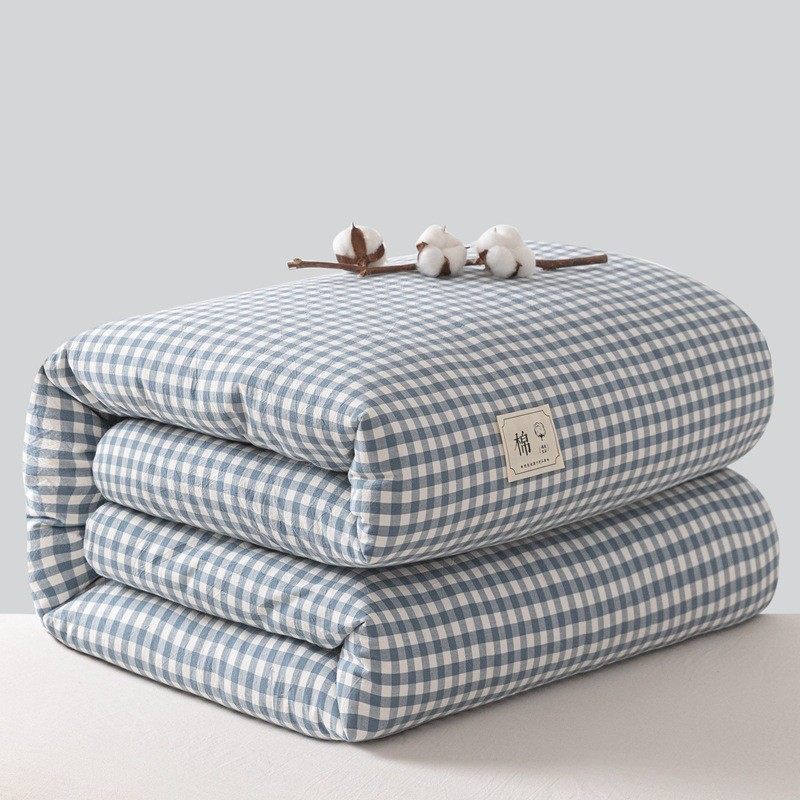 秋冬被子清新风格子可水洗棉被加厚保暖被芯棉花冬被被芯a类,床上用品,棉花被,淘宝优惠券,粉丝福利购,淘宝优惠卷