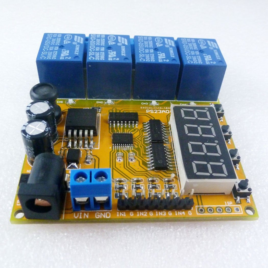 4通道电压控制继电器锂电池汽车蓄电池充电放电保护板12V 24V,五金/工具,控制设备用程序控制板,淘宝优惠券,粉丝福利购,淘宝优惠卷