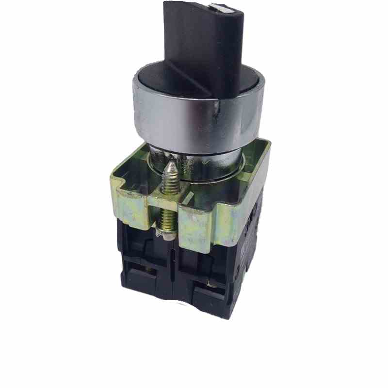 22mm自动复位XB2-BD53C 三档3位旋转换选择按钮开关两常开ZB2