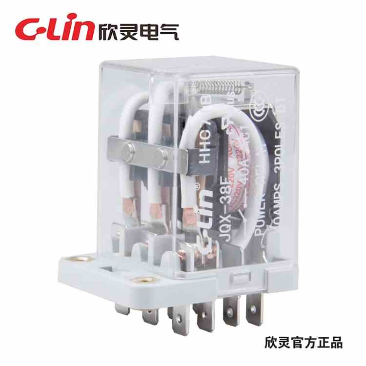欣灵大功率电磁继电器HHC71B JQX-38F 3Z 40A AC220V 3组银触头