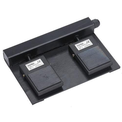 正品旭瑞脚踏开关 双踏脚踏开关 XF-1D 金属外壳 高品质 长寿命