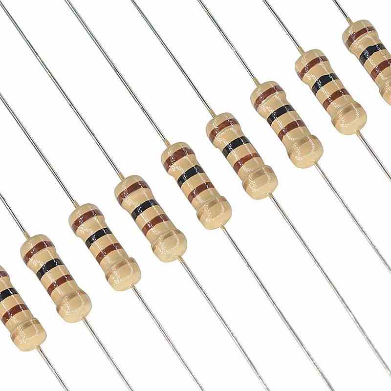 220K 1W碳膜电阻 5% 四色环1W 编带装100只