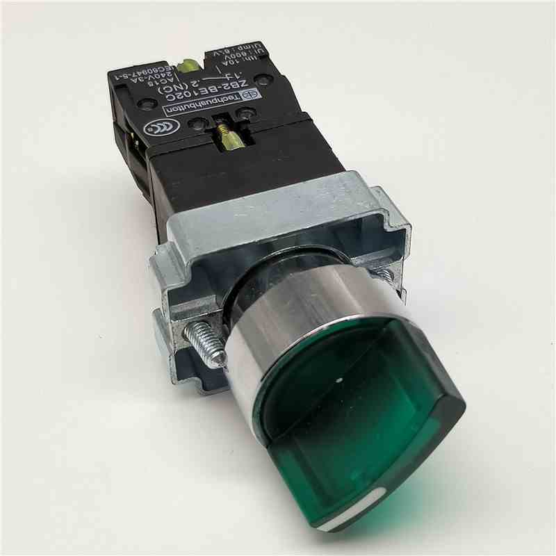 XB2-BK2361C BK2462C BE101C二档三挡带灯自锁选择旋转钮开关22mm