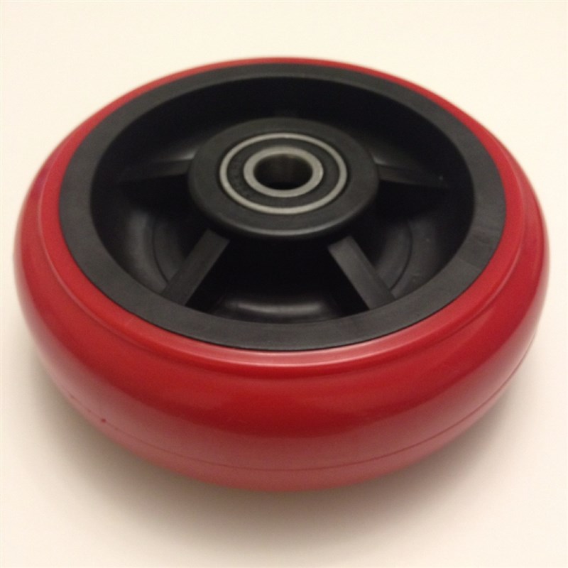 6寸轮子脚轮聚氨脂轮子韩式轮手推车轮子5寸8寸单轮子平板车轮