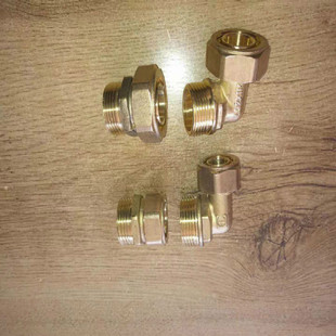 1寸 1寸2632 地暖分水器专用铝塑管接头直接弯头家装 2025