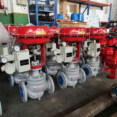 HCP平衡笼式单座调节阀 法兰 衬氟 薄膜 铸造 欣弘阀门