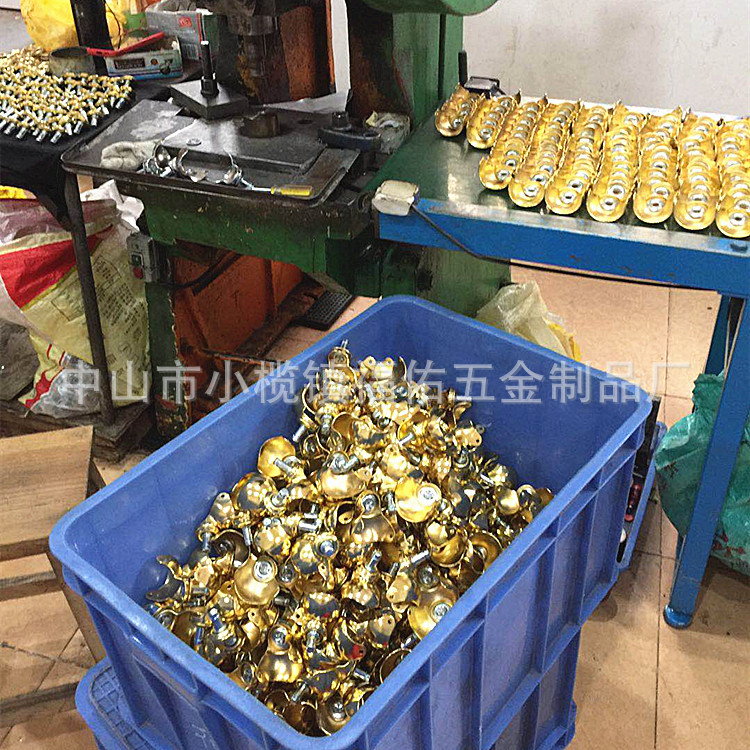 2寸丝杆平底卡簧静音大中型承重球形轮黑色加硬万向轮PP球型脚轮