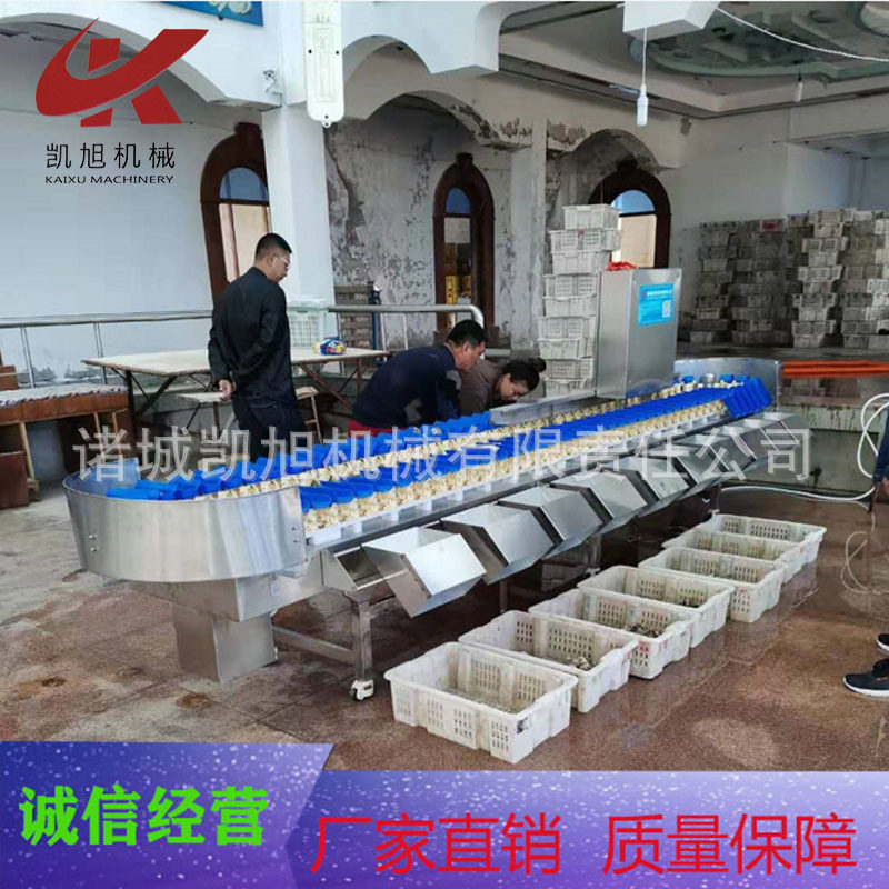 海鱼类重量分拣机 鲫鱼大小分级机马哈鱼重量分选机冻鱼分级机