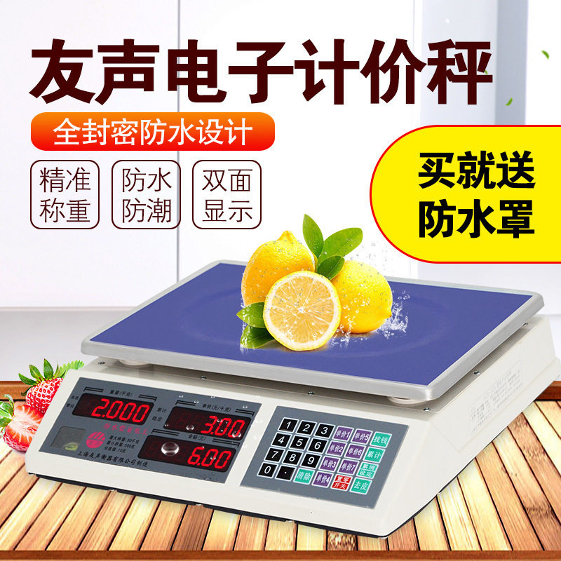 上海友声30KG防水电子计价台秤