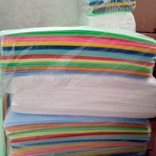 厂销DIY儿童手工折纸版画用纸 拉花纸 双层加厚 彩色吹塑纸