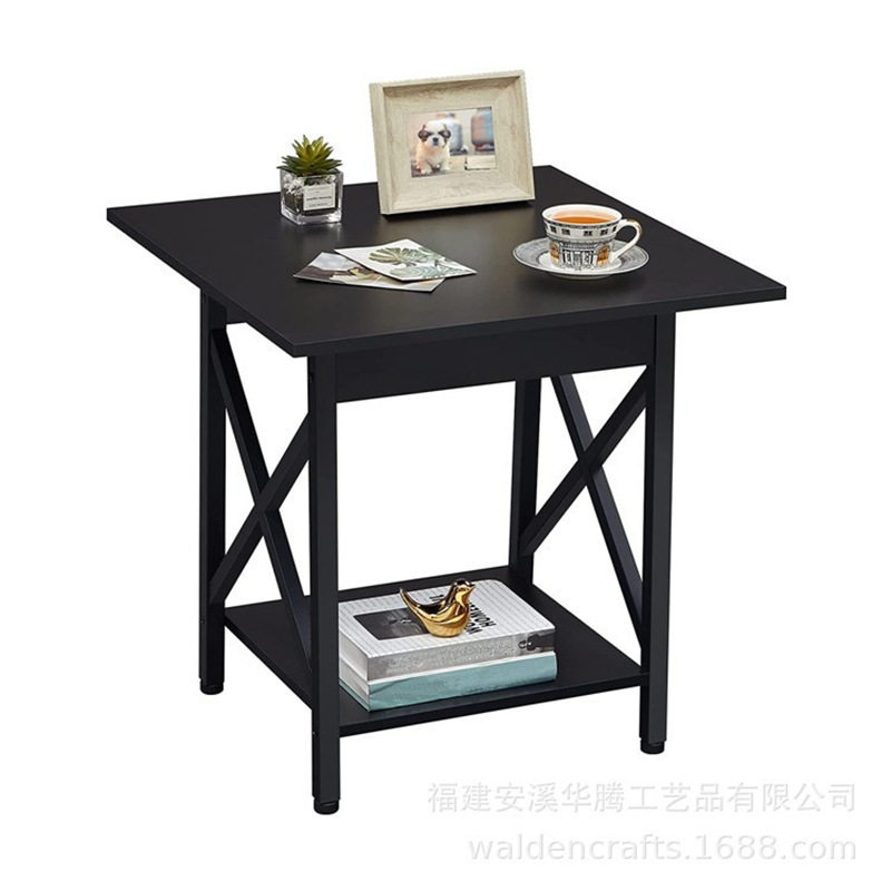 美式工业风铁艺储物边几