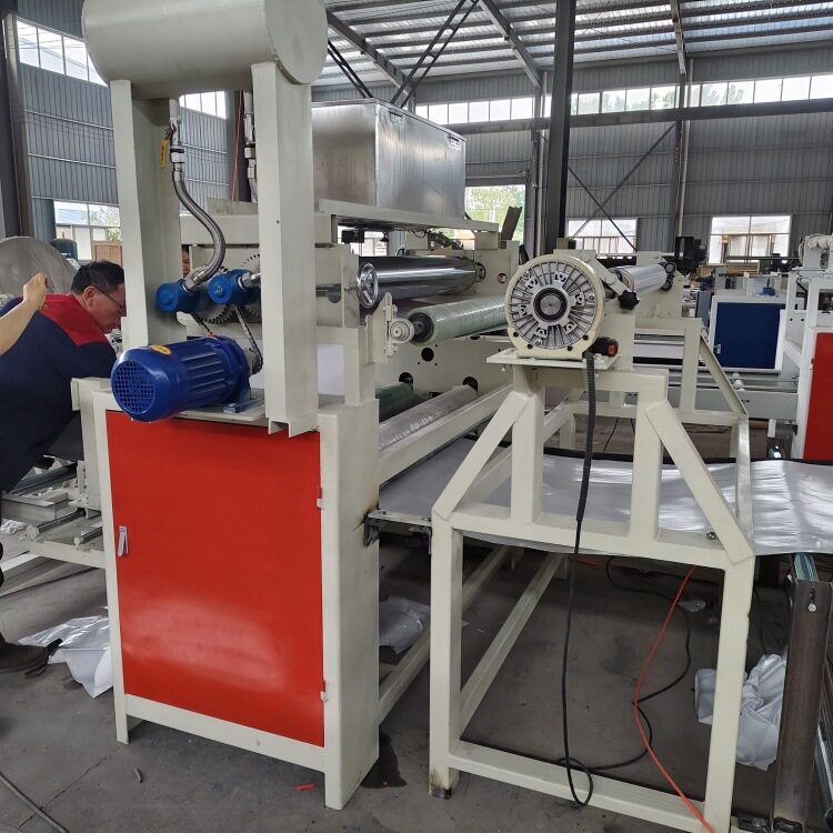TPO膜发泡板岩板网格布贴布机