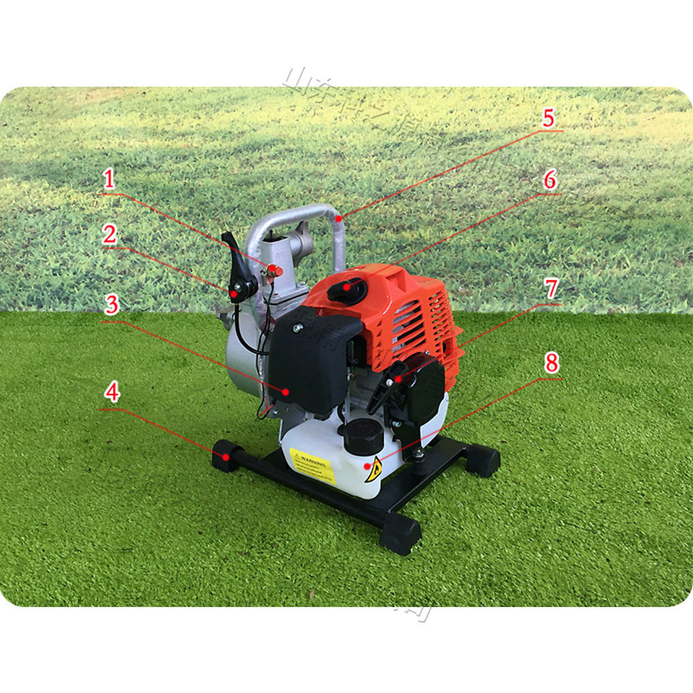 鱼塘抽水设备 农用田地抽水灌溉设备 小型二冲程汽油机自吸水泵