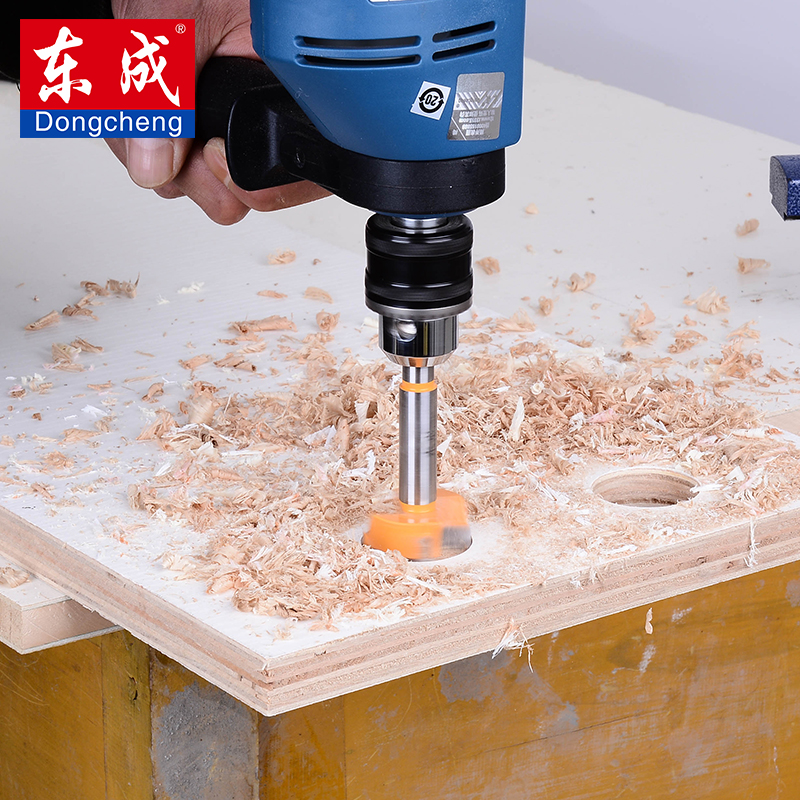 东成电动工具附件 硬质合金木工开孔器 E木工钻头扩孔工具16-60mm