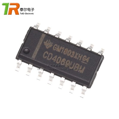 贴片 HEF4069/HCF4069/CD4069UBM 六非门(反相器)SOP-14