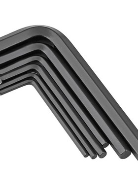 黑色内六角扳手镀镍六角匙 L型 0.7/0.9/1.5/2/3/4/O5/6/8/10/12m