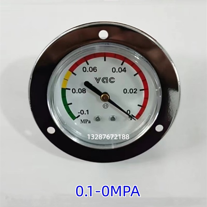 不锈钢耐震压力表真空表滚动单双室真空包装机配件-0.1-0MPA表