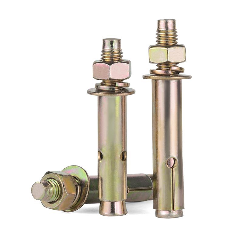 国标镀锌彩锌加长拉爆爆炸外膨胀螺丝螺栓管钉杆M6M8M10M12M14M16