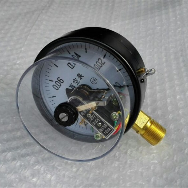 YX100 电接点 220V 触头功率10VA -0.1~0mpa 真空电接点压力表