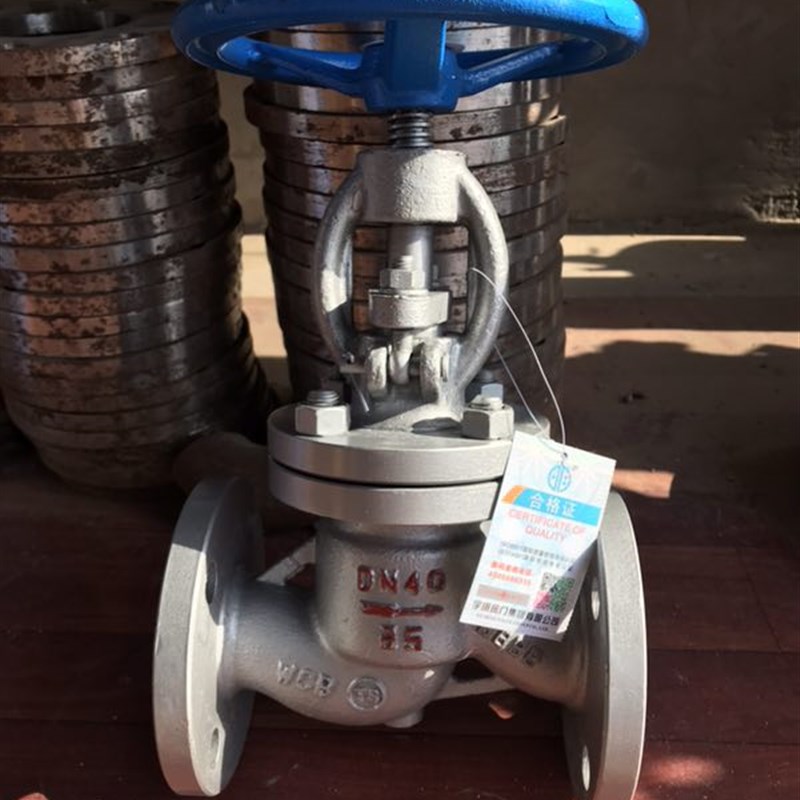 宇明铸钢法兰截止阀J41H-16C/25C 高温蒸汽截止阀DN40 50 80 100