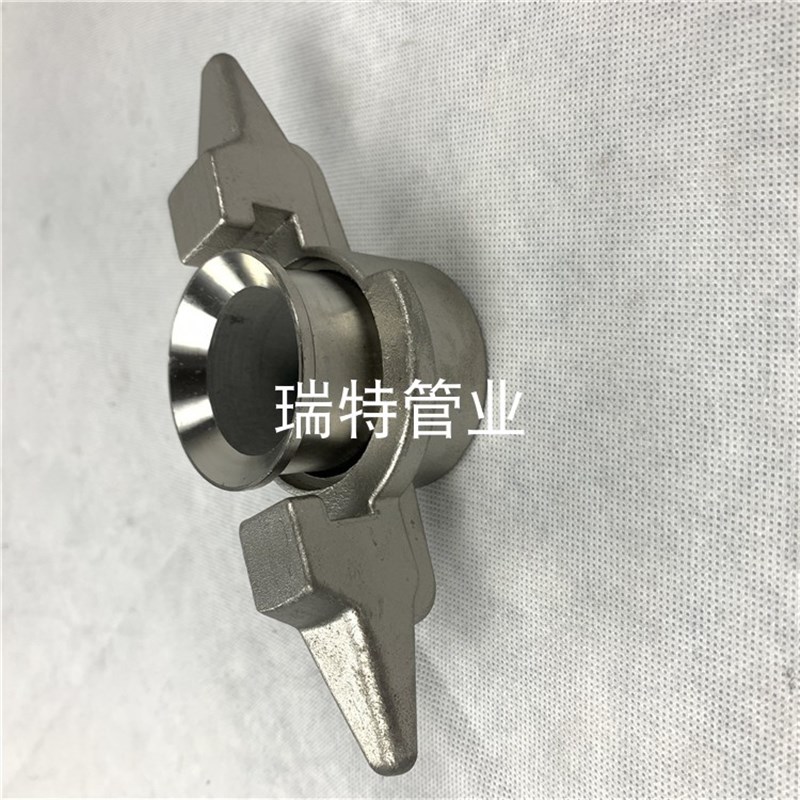 不锈钢304羊角快速接头 KAB槽罐车卸液 DN40低温液体软管接头