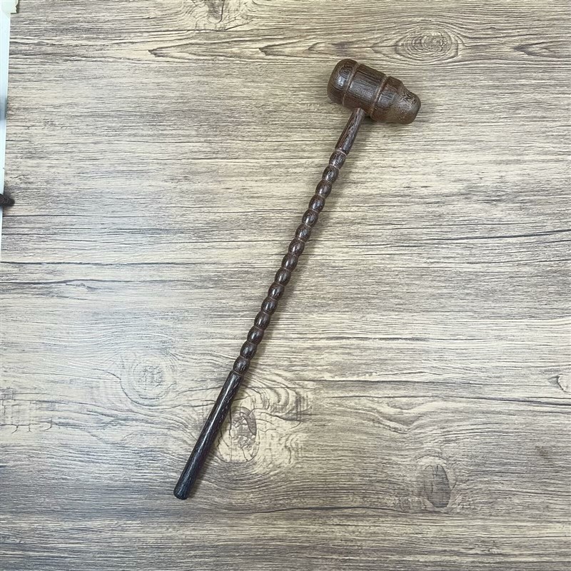 鸡翅木按摩锤保健锤经络敲打锤捶背器敲打棒神器木头痒痒挠带锤子