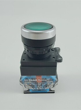 森奥按钮开关LA38-11BN S M自锁圆形SAY7-B自复位点动 蘑菇头22MM