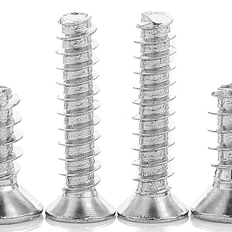 淬火加硬镀镍KB十字沉头平尾自攻螺丝平头平尾自攻螺钉M2.6/M3/M4