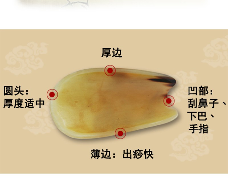 天然牛角板刮痧按摩刮痧筒全身通用颈部背部拨经棒特大牛角筒