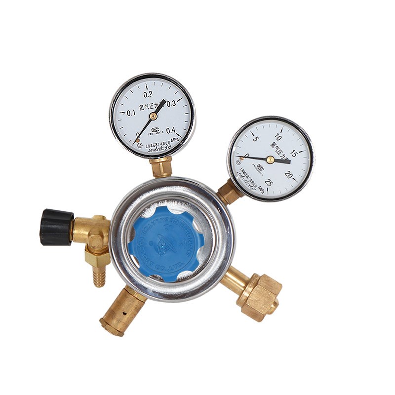YQHE-9 0.4*25MPA氦气减压器调压阀钢瓶减压器压力表上海减压器厂
