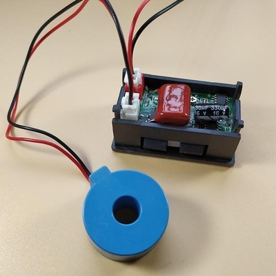 交流电压电流表220v三相高精度80v-500v380v红蓝色数显双显表头