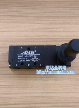 -气动8扳4通五中位I三阀S0CH三档A2阀弹簧手手动阀AM封30复位闭中