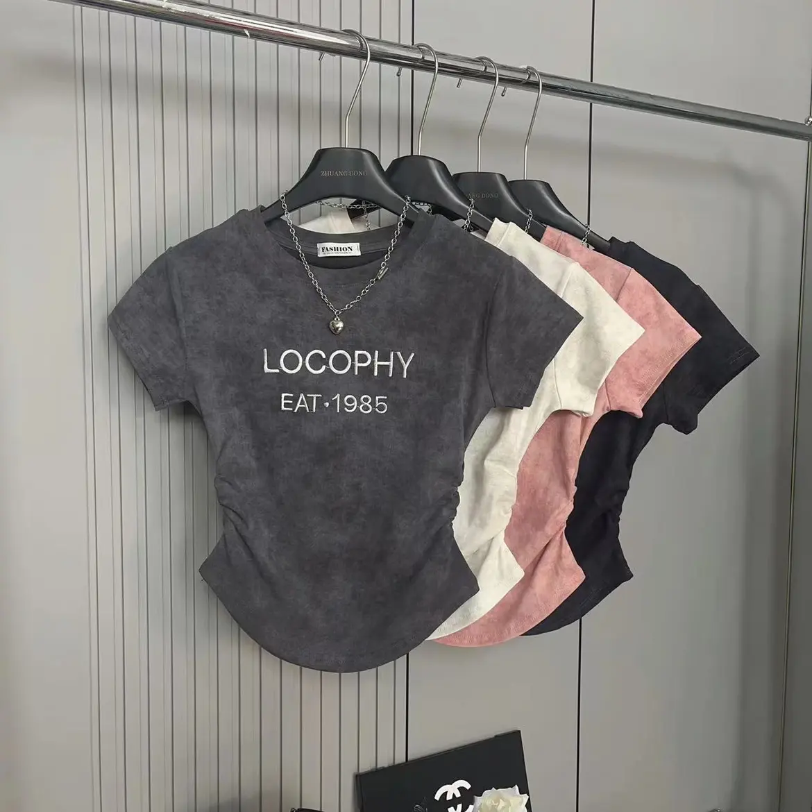 2025新款韩版宽松显瘦百搭圆领短袖T恤女休闲上衣潮ins潮牌晕染