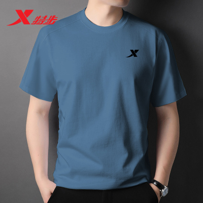 特步短袖男t恤运动上衣男