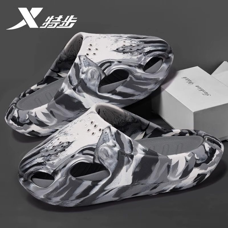 特步鲸鱼运动拖鞋男鞋冬季外穿凉拖软底沙滩凉鞋踩屎感洞洞鞋清仓,运动鞋new,运动休闲鞋,淘宝优惠券,粉丝福利购,淘宝优惠卷