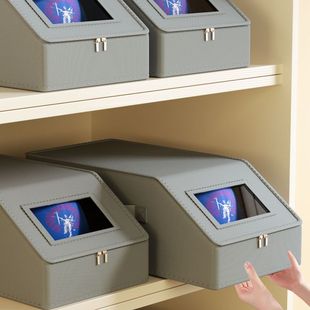 跨境新款帽子收纳盒牛津布拉链帽子防尘收纳箱大容量布艺储物盒