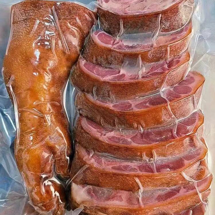 云南宣威特产火腿猪脚风干切片咸肉猪脚正宗腊猪蹄腿腊肉金钱片