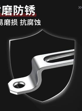 无孔衣柜橱柜组装五金配件不锈钢二合一连接件木工螺丝隐形卡扣件