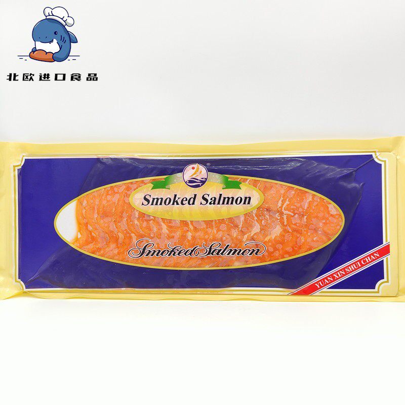 烟熏三文鱼切片马哈鱼刺身肉片即食海鲜生鱼片 约500g