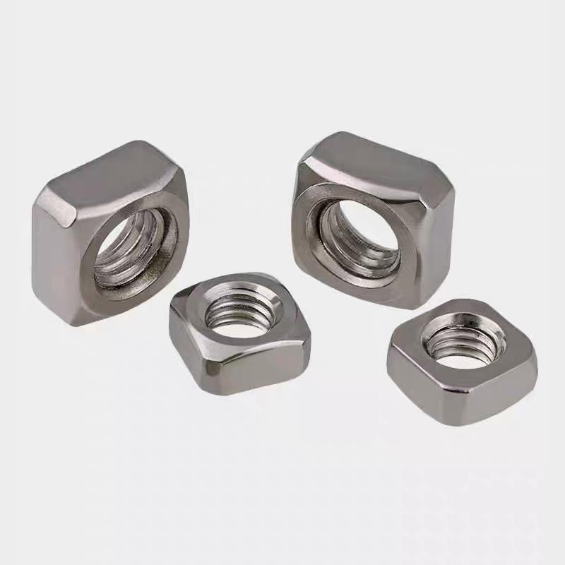 304不锈钢方形螺母正方形螺丝帽四方方型卡槽螺帽3M4M5M6M8M10M12