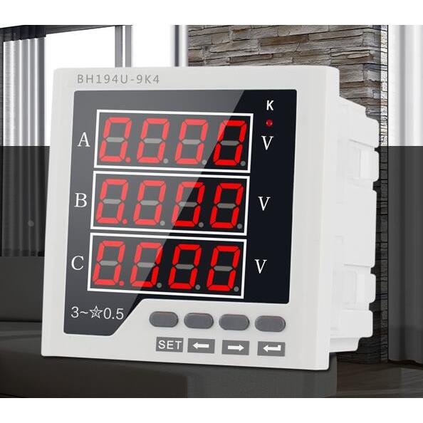 PMC-53V 三相电压表 显示器 检测电压仪 交流数显电力仪表 伏特表