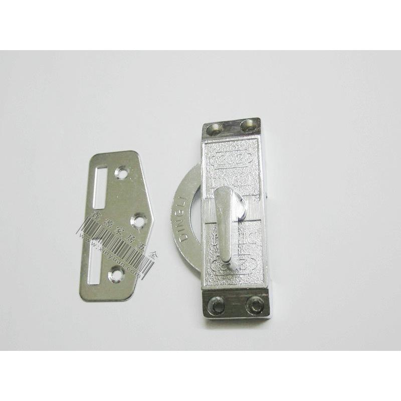 202移门钩锁铝合金移门锁壁柜移门锁木门移门锁单面移门钩锁