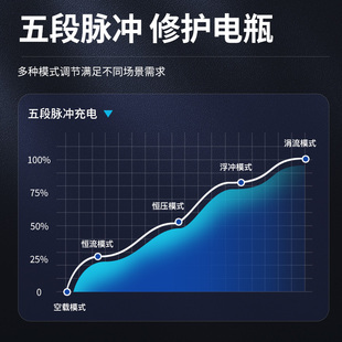 12V2b4V汽车电瓶充电器纯铜大功率全自动智能蓄电池脉冲修复充电